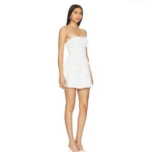 More to Come White Strapless Dress XS